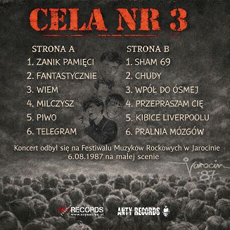 CELA NR 3  Jarocin '87 (kolorowy winyl) - 2